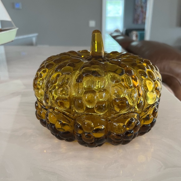 Cracker Barrel Amber glass 2 piece candy dish - Picture 4 of 13